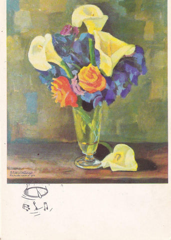 POSTAL 18665: AZUCENAS