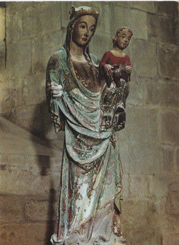POSTAL 18674: MONASTERIO DE SANTA MARIA DE VALLBONA: VIRGEN DE CORO SXIV