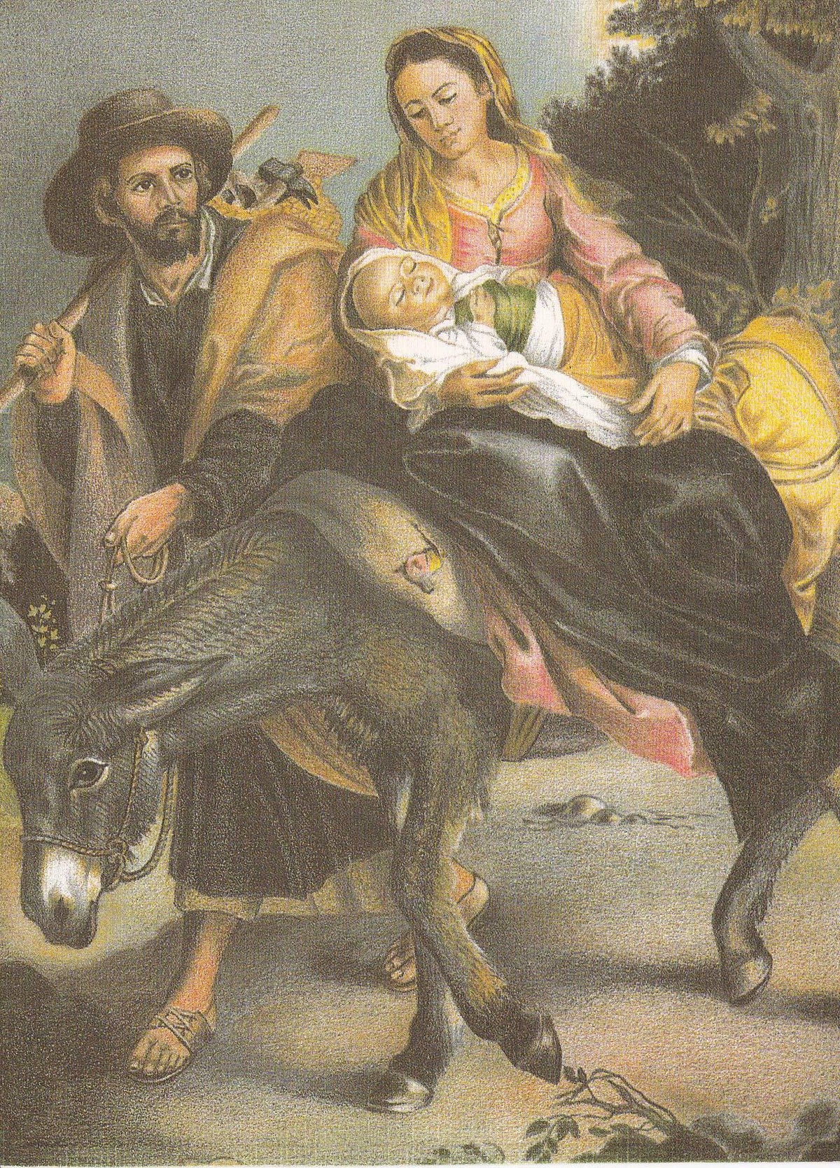 POSTAL 18677: ESTEBAN MURILLO: HUIDA A EGIPTO SXVII