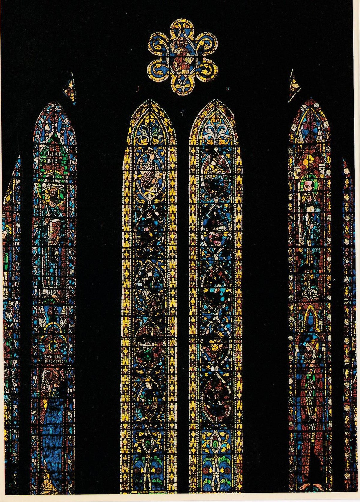 POSTAL 18689: CATEDRAL LEON: VIDRIERAS ABSIDE