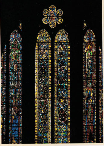 POSTAL 18689: CATEDRAL LEON: VIDRIERAS ABSIDE