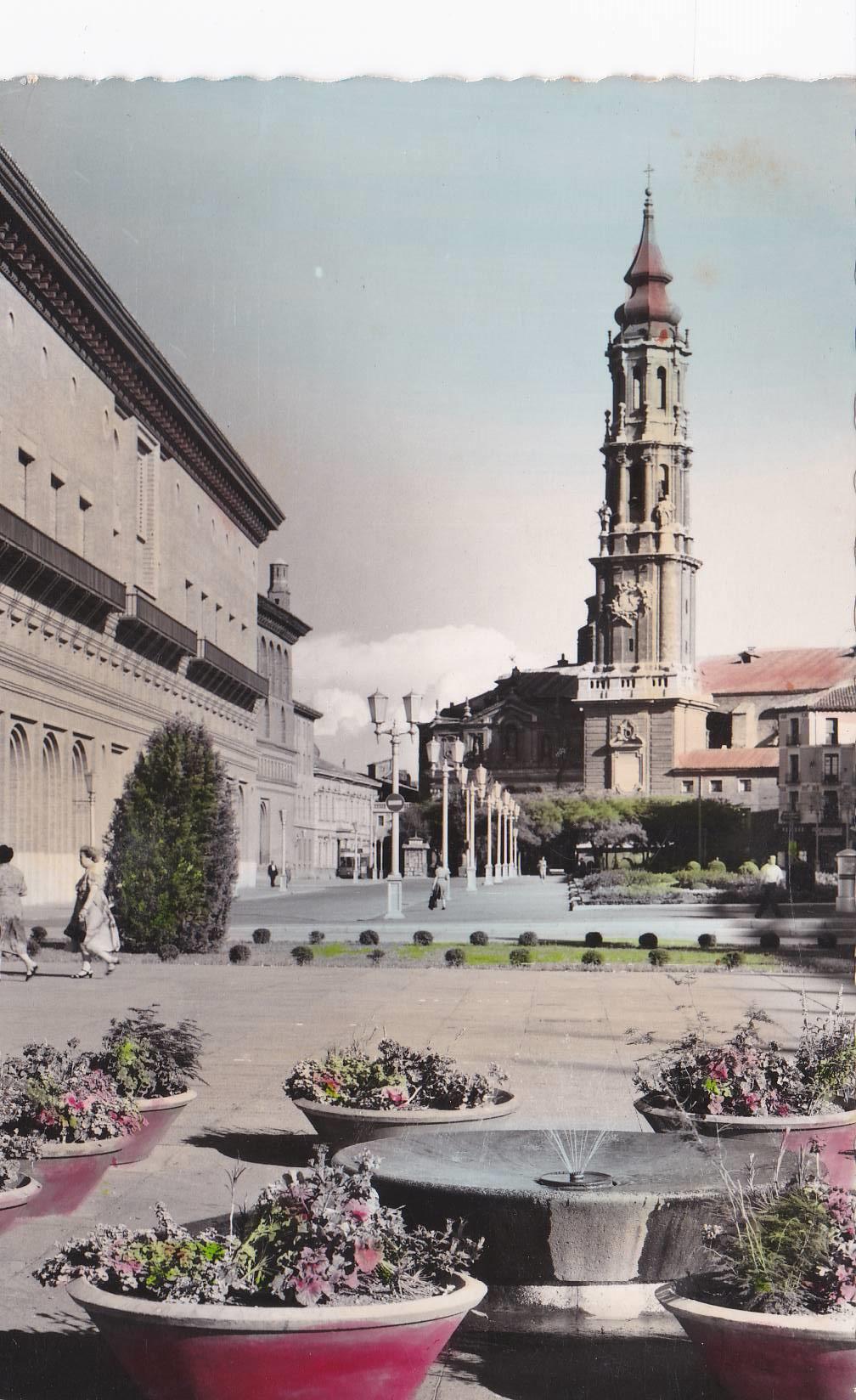 POSTAL 18707: ZARAGOZA: PLAZA NTRA SEÑORA DEL PILAR