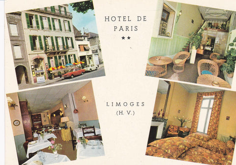 POSTAL 18722: LIMOGES: HOTEL DE PARIS