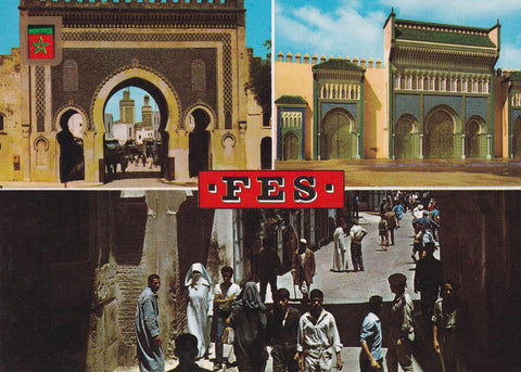 POSTAL 18792: FES: PUERTAS DEL PALACIO REAL