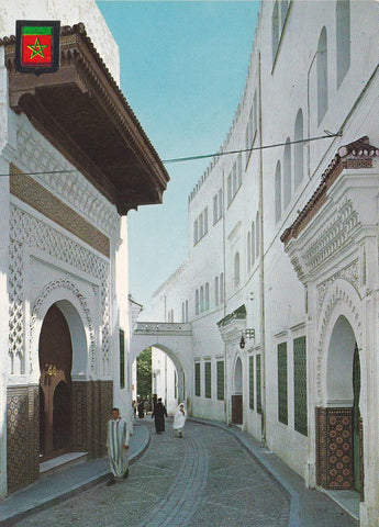 POSTAL 18796: TETUAN: CALLE Y PUERTA DEL MECHUAR