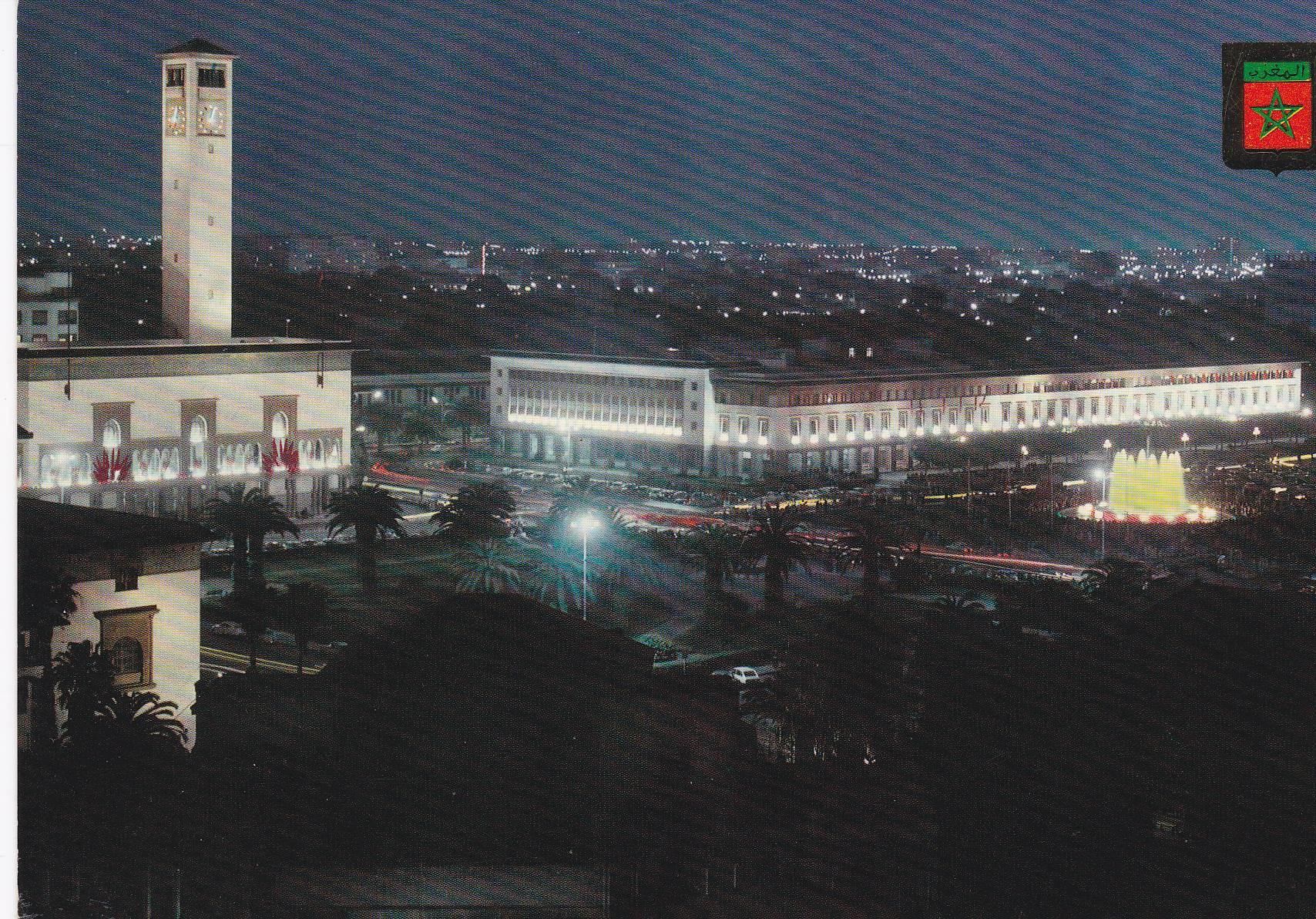 POSTAL 18801: CASABLANCA: FUENTE LUMINOSA Y MUSICAL