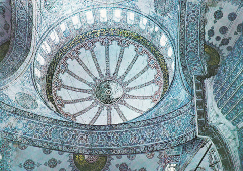 POSTAL 18806: ESTAMBUL: INTERIOR MOSQUE AZUL