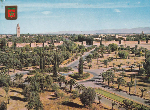 POSTAL 18842: MARRAKECH: GLORIETA DEL CASINO