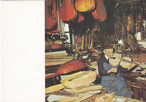 POSTAL 18850: E. BAUER: EL CONSTRUCTOR DE VIOLINES
