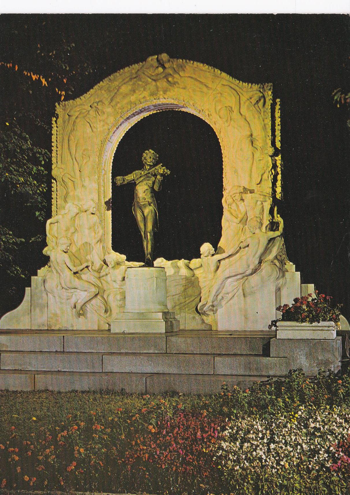 POSTAL 18857: VIENA: MONUMENTO JOHANN STRAUSS