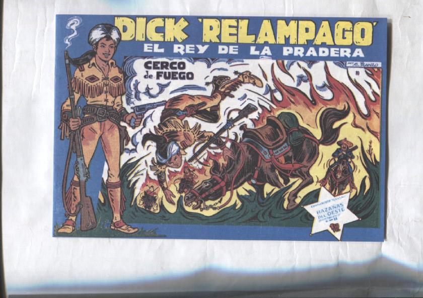 Facsimil: Dick Relampago numero 10: Cerco de fuego
