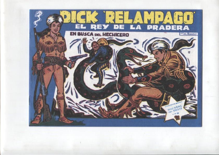 Facsimil: Dick Relampago numero 12; En busca del hechicero