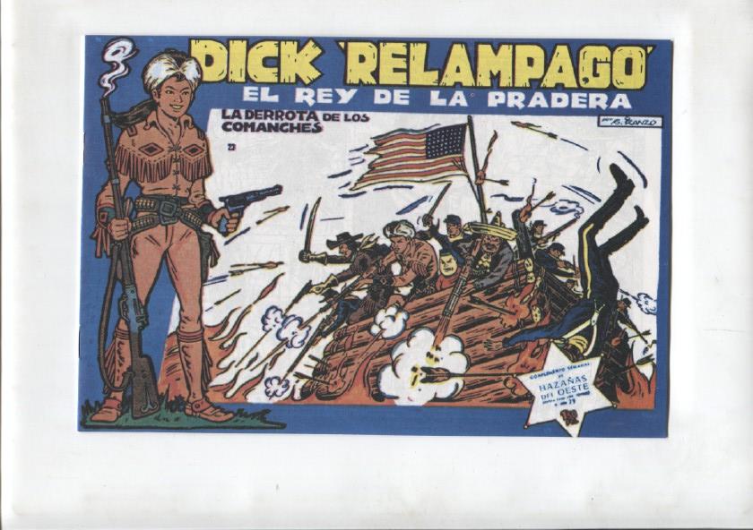 Facsimil: Dick Relampago numero 23: la derrota de los comanches