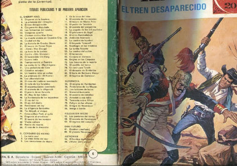 El Sherrif King numero 06: El tren desaparecido
