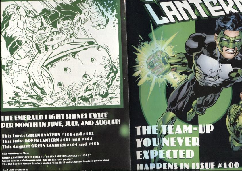 Publicidad DC comic de Green Lantern
