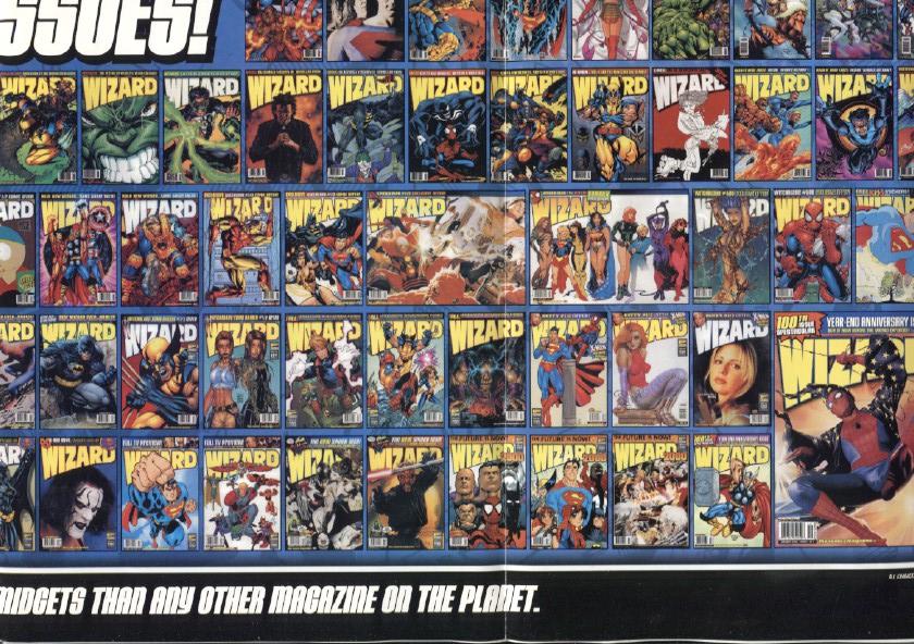 Publicidad Wizard The Comics Magazine 100 issues