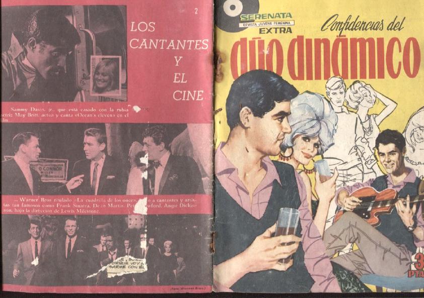 Serenata extra: Confidencias del duo dinamico numero 02: poster central Johnny Hallydday