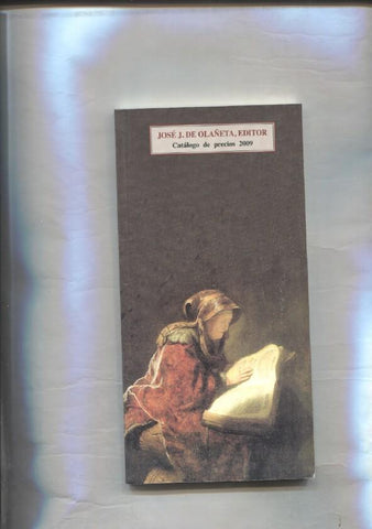 Catalogo de precios 2009 de Jose J. de Olañeta, editor