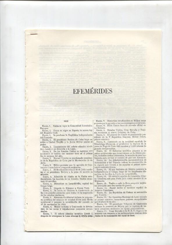 Espasa Calpe: Efemerides (20 paginas)