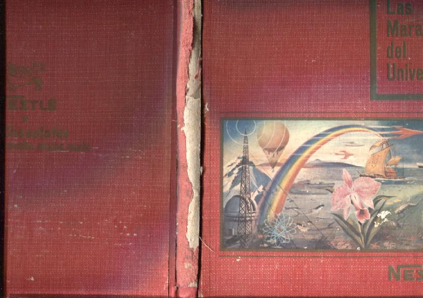 Album cromos: Nestle: Las maravillas del Universos (cubierta mal estado segun imagen)