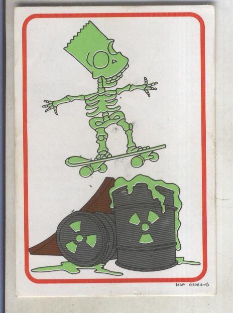 Cromo numero 089 de The Simpsons la coleccion de cromos de Springfield