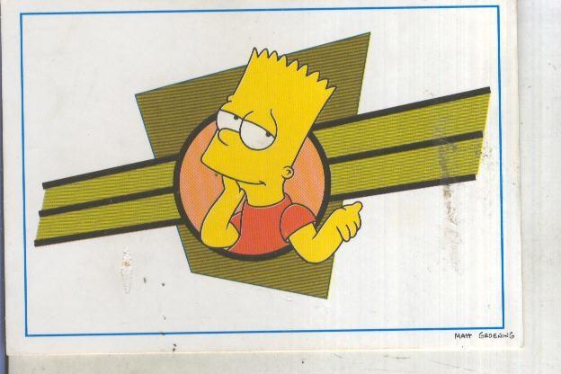 Cromo numero 013 de The Simpsons la coleccion de cromos de Springfield