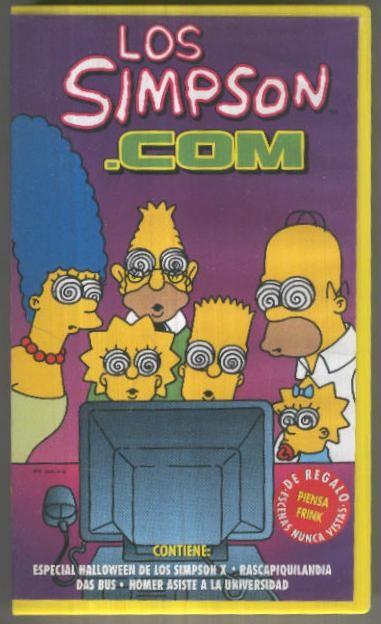 VHS Cine-Animacion: LOS SIMPSONS.COM (FOX 2000)