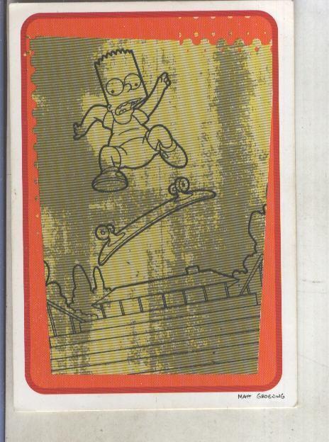 Cromo numero 093 de The Simpsons la coleccion de cromos de Springfield