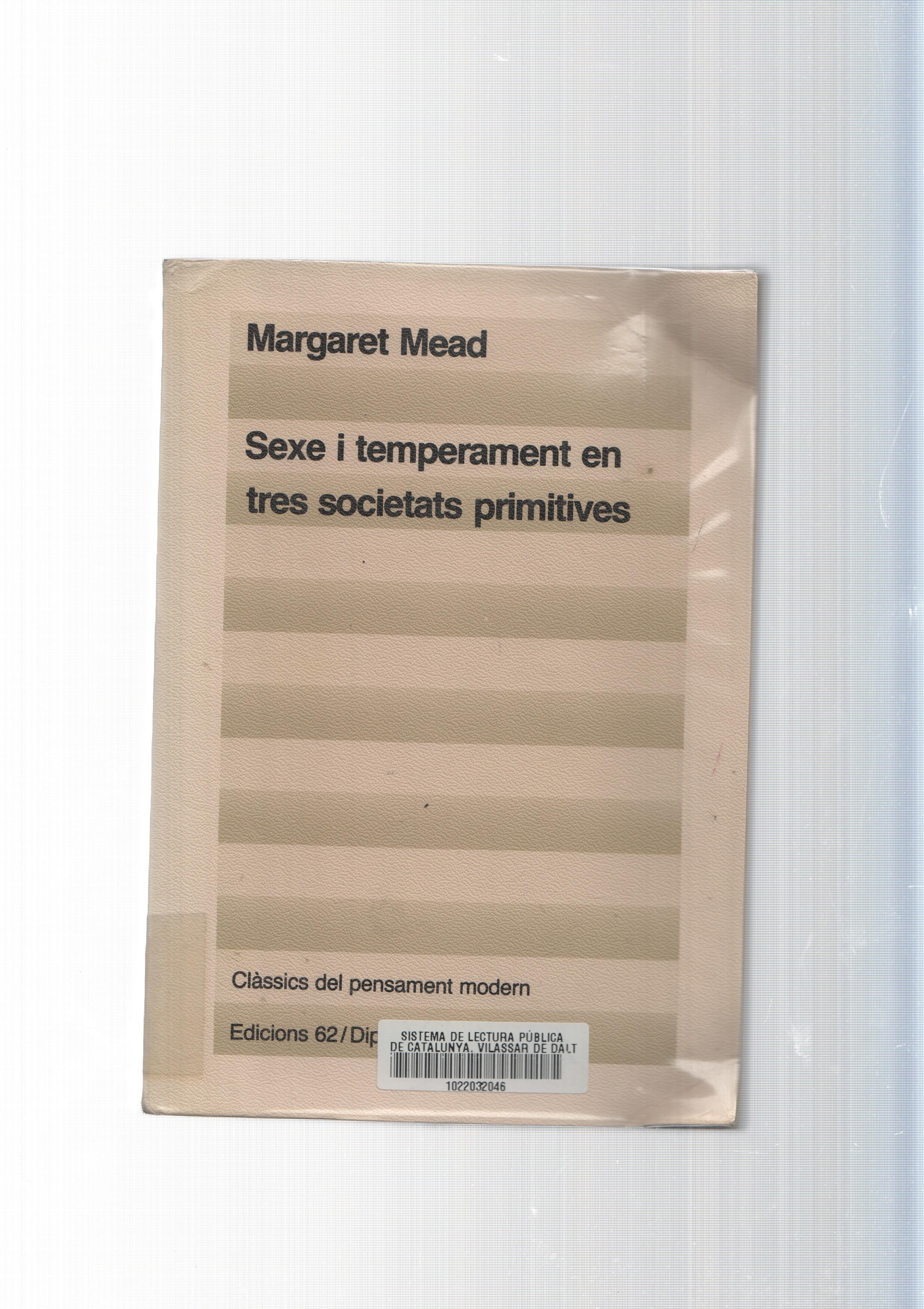 Classics del pensament modern: Sexe i temperament en tres societats primitives
