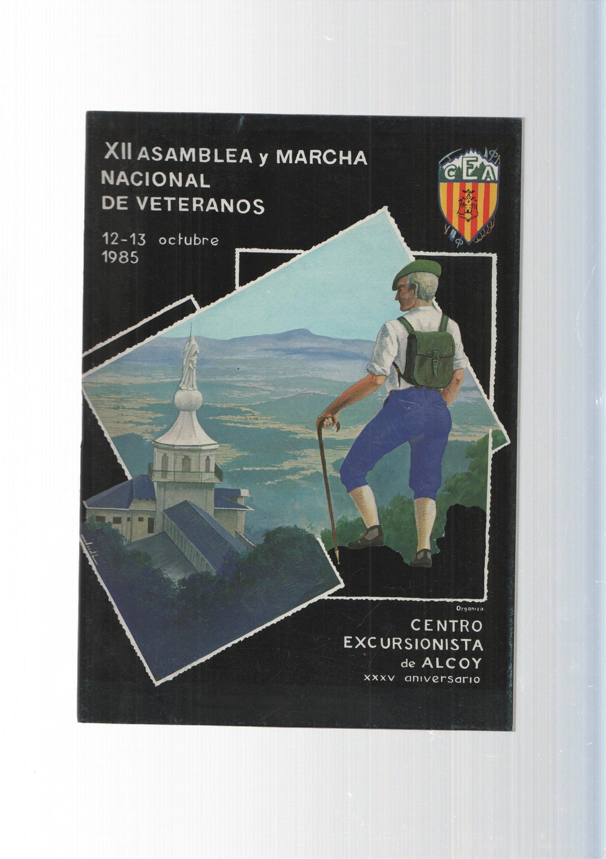XII Asamblea y marcha nacional de veteranos centro excursionistas de Alcoy de 12-13 octubre 1985