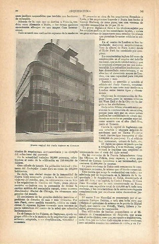 LAMINA ESPASA 777: Londres fachada del Daily Express