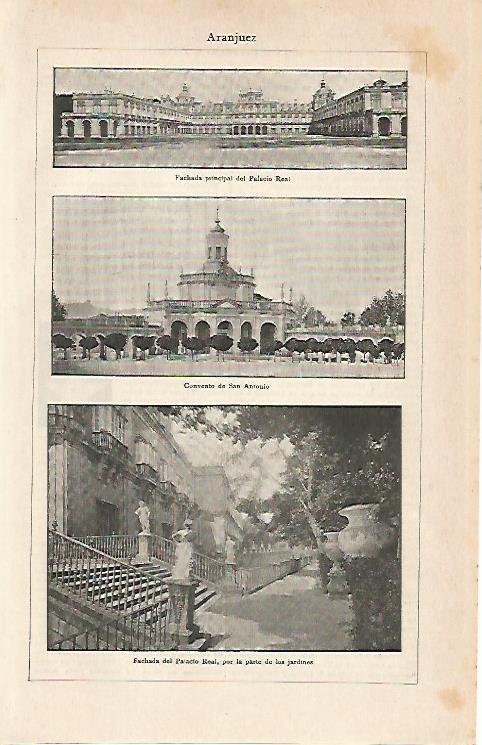 LAMINA ESPASA 7095: Vistas de Aranjuez Madrid