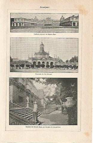 LAMINA ESPASA 7095: Vistas de Aranjuez Madrid