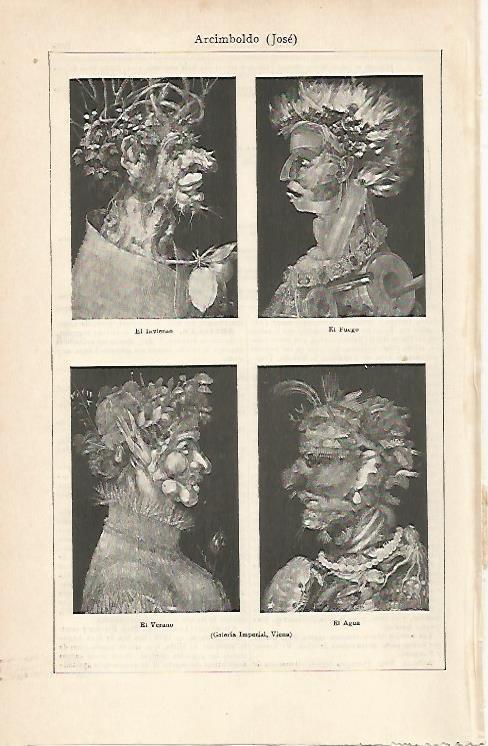 LAMINA ESPASA 7112: Obras de Jose Arcimboldo