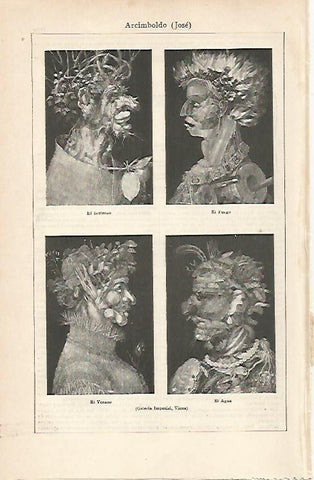 LAMINA ESPASA 7112: Obras de Jose Arcimboldo