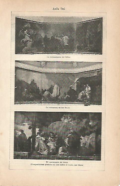LAMINA ESPASA 7123: Aula Dei pinturas de Goya
