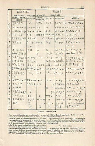 LAMINA ESPASA 7255: Escritura arabe