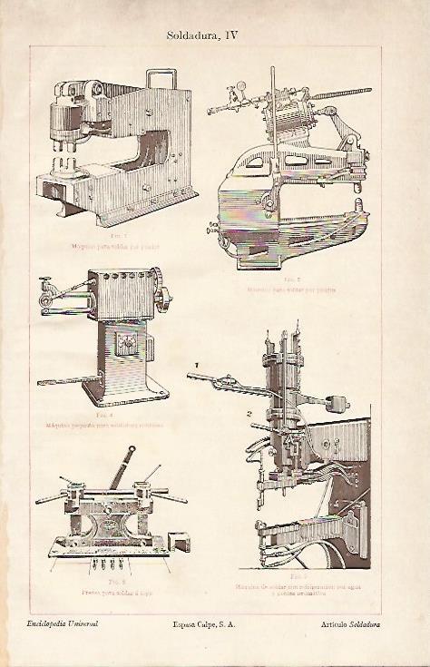 LAMINA ESPASA 7305: Maquinas para soldar