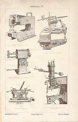 LAMINA ESPASA 7305: Maquinas para soldar