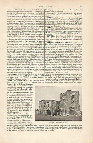 LAMINA ESPASA 7450: Palacio pretorio de Sovana Italia