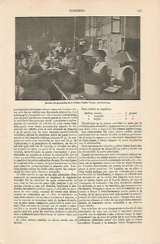 LAMINA ESPASA 7516: Seccion de guarnicion de la Fabrica Emilio Tomas de Barcelona