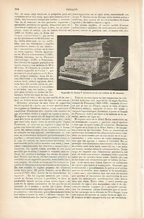 LAMINA ESPASA 7591: Organillo de Carlos V