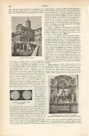 LAMINA ESPASA 7690: Castillo Orsini en Nemi Italia
