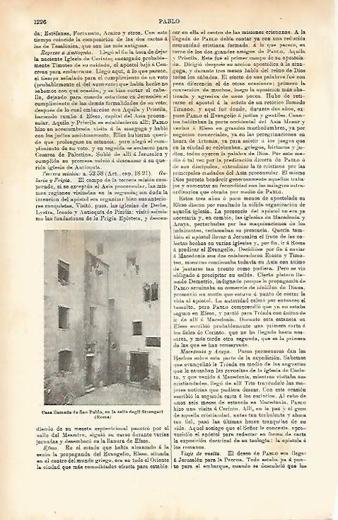 LAMINA ESPASA 7744: Casa de San Pablo en Roma