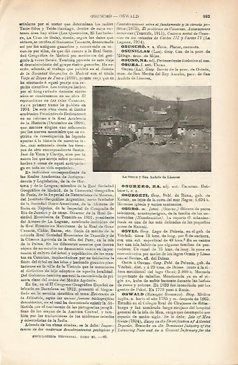 LAMINA ESPASA 7776: La Osura y San Andres de Linares Oviedo