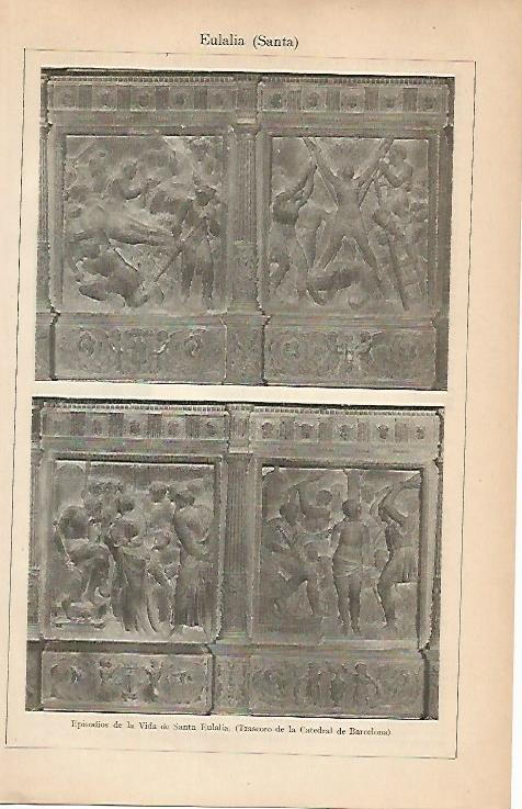 LAMINA ESPASA 7903: Santa Eulalia en la Catedral de Barcelona