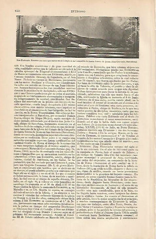 LAMINA ESPASA 7935: San Eutropio estatua en Las Teresianas de Barcelona