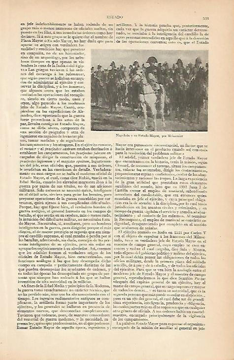 LAMINA ESPASA 7990: Napoleon y su Estado Mayor por Meissonier