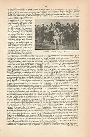 LAMINA ESPASA 7990: Napoleon y su Estado Mayor por Meissonier