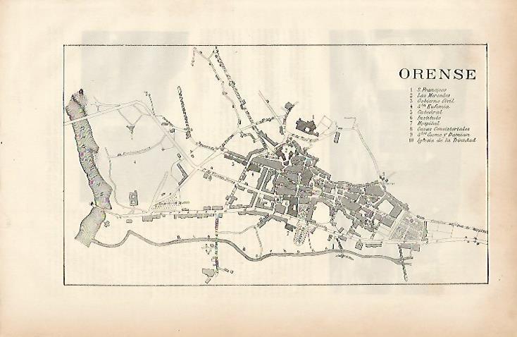 LAMINA ESPASA 7552: Plano de Orense